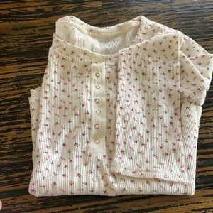 Girls size 14 Justice thermal shirt.